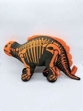 Adventure Planet Skeledons Stegosaurus Plush Toy 15.5" Long Halloween